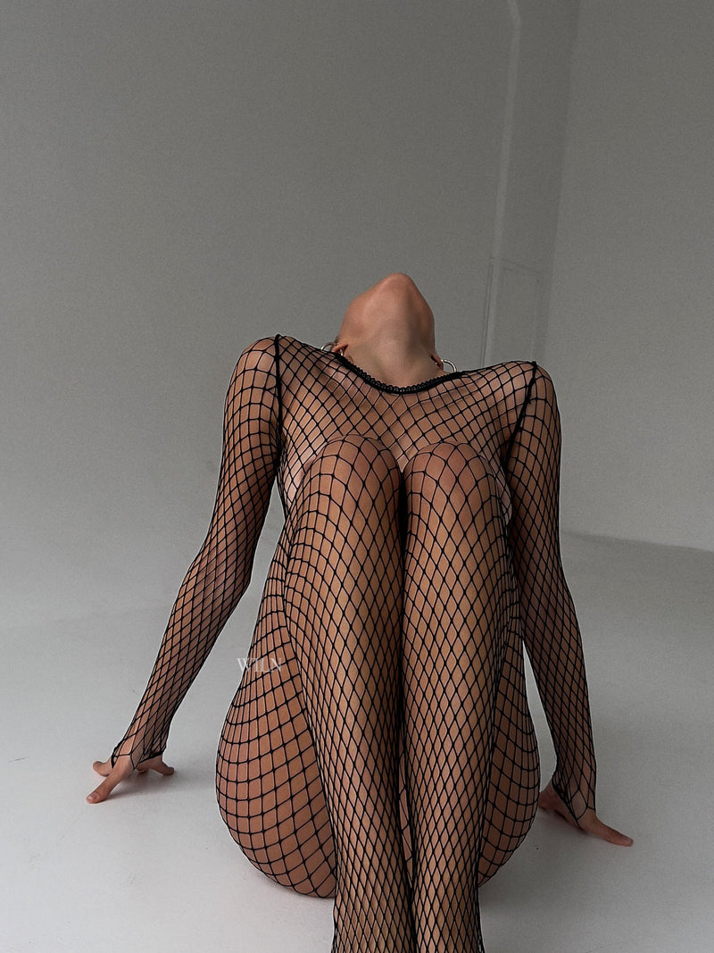 Prey Fishnet Body Suit