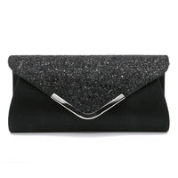 Glitter & Shimmer Envelope Evening Clutch Handbag