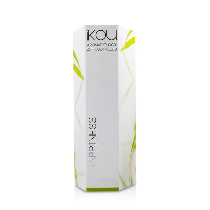 IKOU - Aromacology Diffuser Reeds - Happiness (Coconut & Lime - 9 Months Supply)