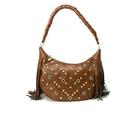 Gio Cellini - Women Bag/Purse - BROWN w/ FRINGE