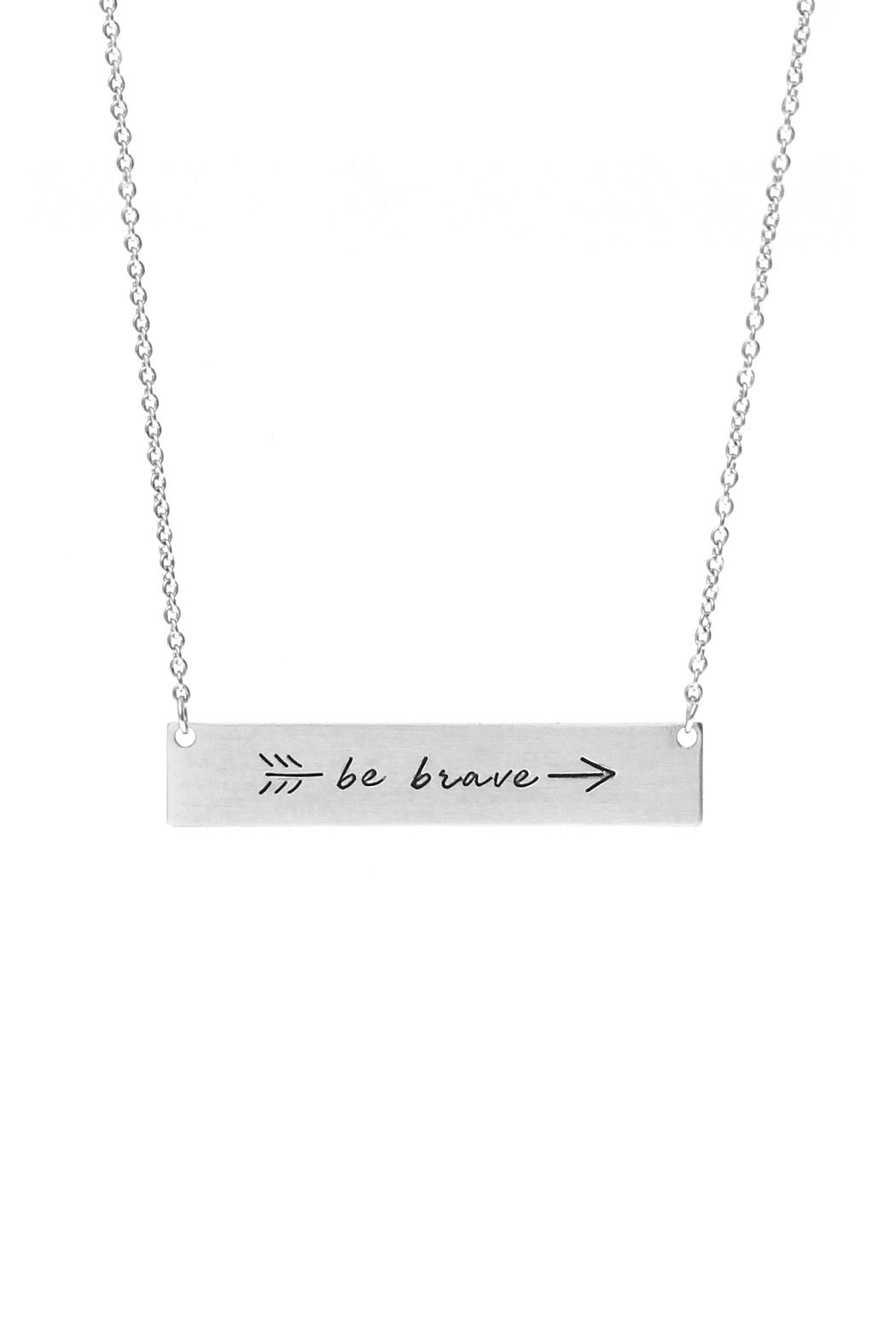 "Be Brave" Bar Necklace