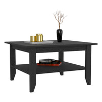 Coffee Table San Jose, One Shelf - Black