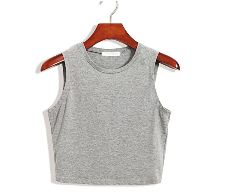 Fitness Skinny Cotton Tank Top Women