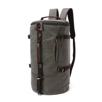 Scione Canvas Luggage Duffel Cylinder Bag  Mountaineering Backpack