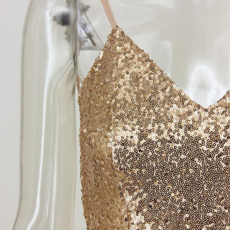 Sparkle and Glam - Backless Bodycon Dress