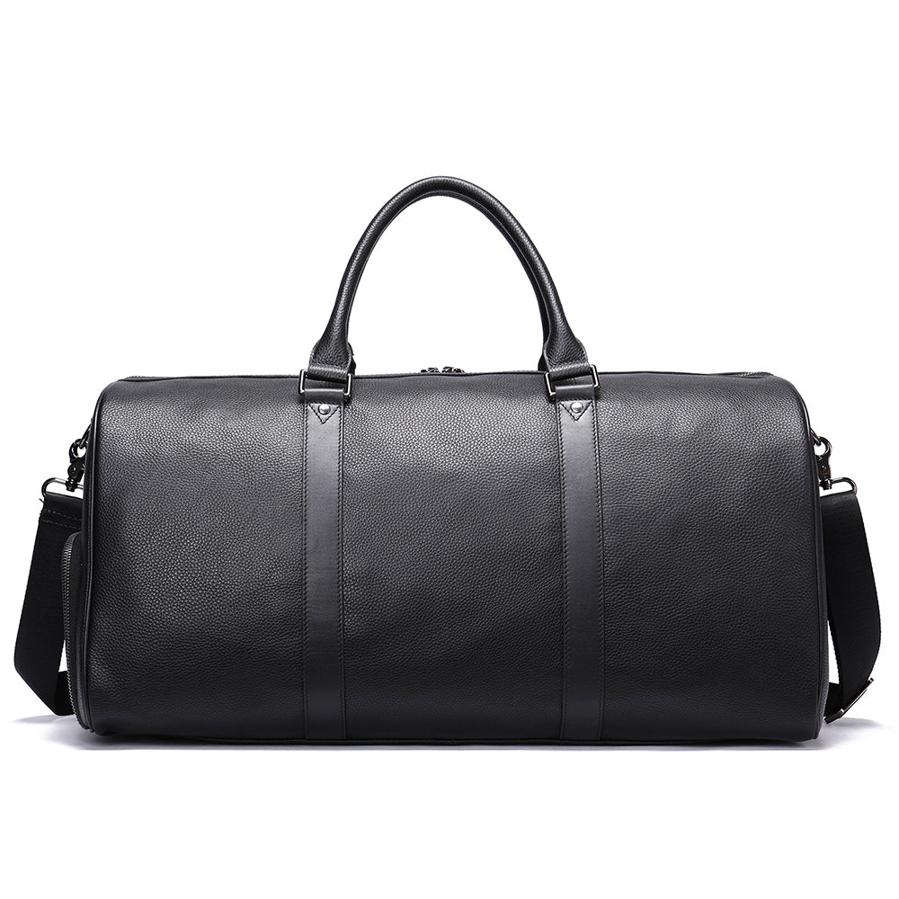 Overnight Waterproof Large-Capacity Genuine Leather  Luggage Travel Duffle Bag