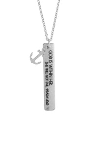 "God Within Her" Charm Pendant Necklace