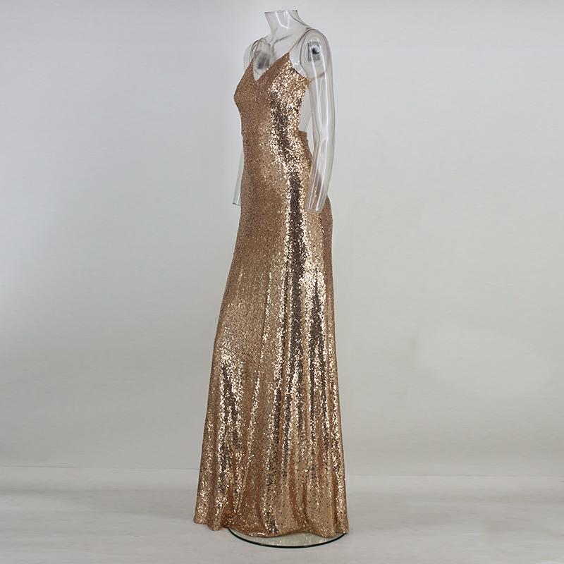 Sparkle and Glam - Backless Bodycon Dress