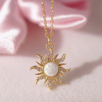 Retro Opal Sun Pendant, Bracelet or Ring