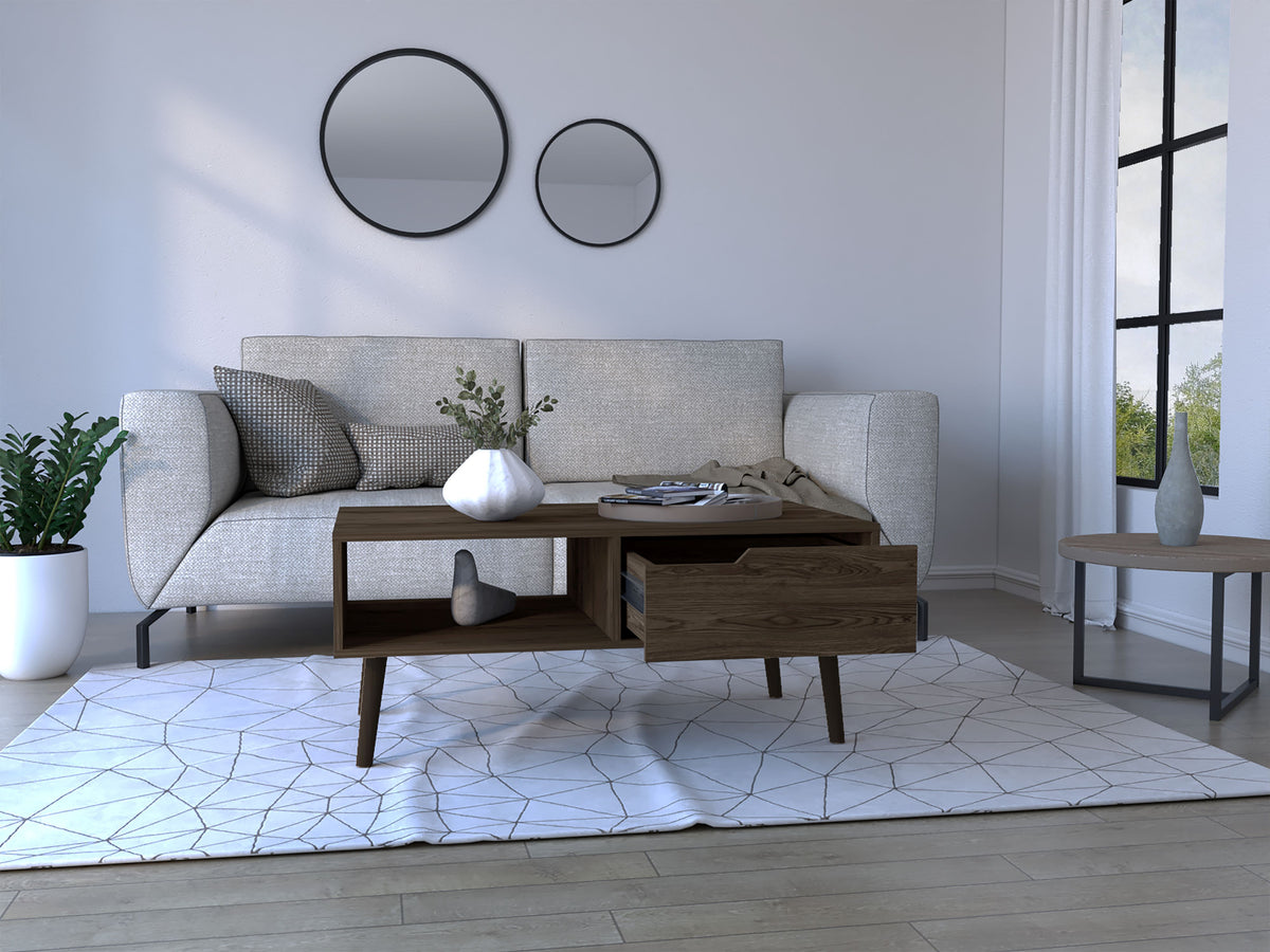 Coffee Table Bull, Living Room, Dark Walnut