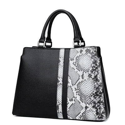 High Quality Sexy Boa Pattern Embossed Leather Lady Shoulder Crossbody Handbags Designer Women Messenger Totes Bag New