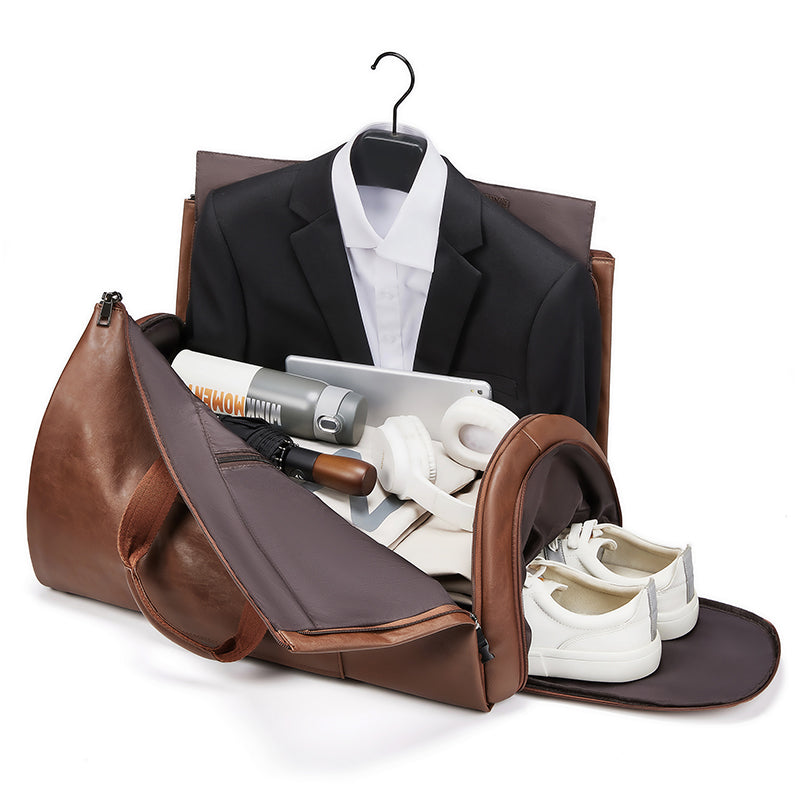 Leather Travel  Business Suit Bag/Duffel (Multiple Colors)