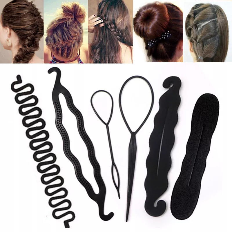 Magic Hair Styling Accessories - DIY Hair Braiding Braider, Twist, Bun Tools