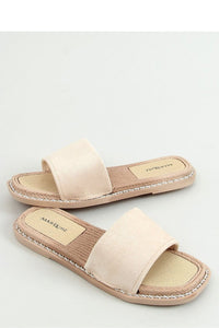 Tan Suede Slides Flip-flops