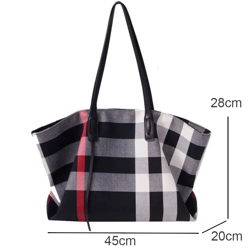 Canvas Totes - Large Capacity - Shoulder Linen Folding Shopping Bag