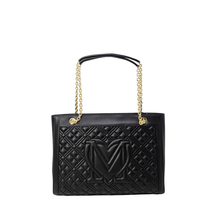 STUNNING Love Moschino - BLACK & GOLD CHAIN Women's Bag